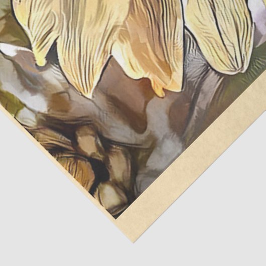 Luxury Big Waterverf Sunflower Collectie Tissuepapier (Detail)