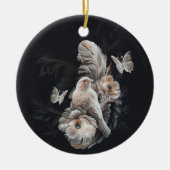 Luxury Bird & Feathers Ornament (Voorkant)
