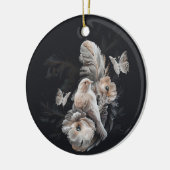Luxury Bird & Feathers Ornament (Links)