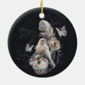 Luxury Bird & Feathers Ornament (Achterkant)
