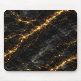 Luxury Black and Gold Marble Mouse Pad Muismat