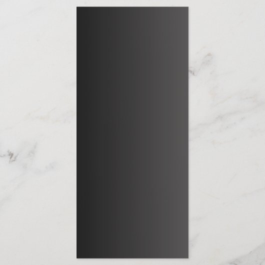 Luxury Black and Gold Wedding Menu Card (Achterkant)