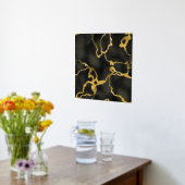 Luxury Black Background Gold Patroon Accent Folie Afdrukken (Laag (Keuken))