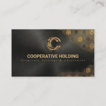 Luxury Black Brushed Metal Business Card