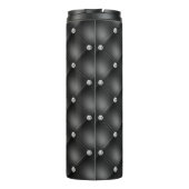 Luxury Black Diamond Tufted Pattern Thermosbeker (Achterkant)