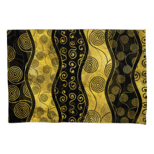 Luxury Black en Gold African Pattern Kussensloop