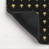 Luxury Black en Gold  Damask-patroon Muismat (Hoek)