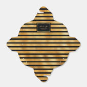 Luxury Black en Gold Foil Weddenschap Hartelijk da Bedankdoosjes (Uitgevouwen)