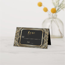 Luxury Black en Gold Great Gatsby Wedding