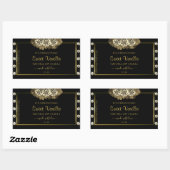 Luxury Black en Gold Product Label Rozen Diamonds (Vel)