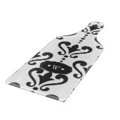 Luxury Black en White Damask Snijplank (Hoek)