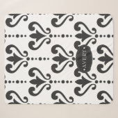 Luxury Black en White, persoonlijk Sherpa Deken (Voorkant (horizontaal))