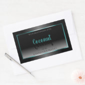Luxury Black en White Product Labels Blauwgroen Li (Envelop)