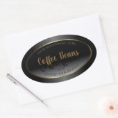 Luxury Black en White Product Labels Gold Lijst (Envelop)