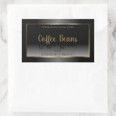 Luxury Black en White Product Labels Gold Lijst (Tas)