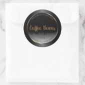 Luxury Black en White Product Labels Gold Lijst (Tas)