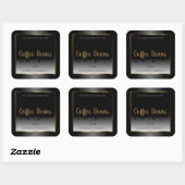 Luxury Black en White Product Labels Gold Lijst (Vel)