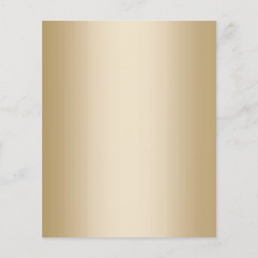 Luxury Black & Gold Floral Pattern Salon & Spa Flyer (Achterkant)