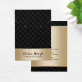 Luxury Black & Gold Jewelry Earring Display Visitekaartje (Bureau)
