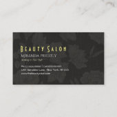 Luxury Black Gold Makeup Beauty Hair Salon Loyalty (Achterkant)