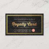 Luxury Black Gold Makeup Beauty Hair Salon Loyalty (Voorkant)