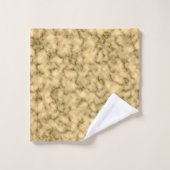 Luxury Black Gold Marble Monogrammed Bad Handdoek (Wasdoekje)