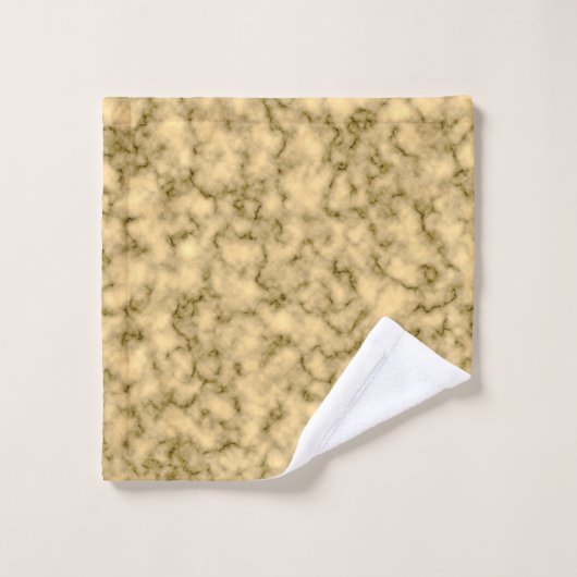 Luxury Black Gold Marble Monogrammed Bad Handdoek (Wasdoekje)