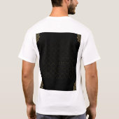 Luxury Black & Gold Muslim Wedding T-Shirt (Achterkant)