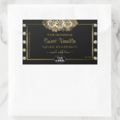 Luxury Black Gold Product Labels Rozen juwelen Log (Tas)