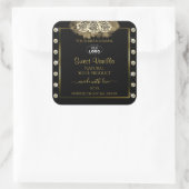 Luxury Black Gold Product Labels Rozen juwelen Log (Tas)