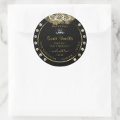 Luxury Black Gold Product Labels Rozen juwelen Log (Tas)