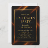 Luxury Black & Gold Spooky Elegant Halloween Kaart (Voorkant)