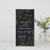 luxury  Black Invitation (Staand voorkant)