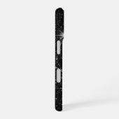 Luxury Black Night Sky Starry Sparkle iPhone 16 Ca Hoesje (Rechterkant)