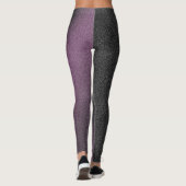 Luxury Black Paars Leggings (Achterkant)