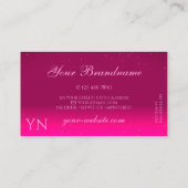 Luxury Black Pink Sparkle Diamonds Matin Visitekaartje (Achterkant)