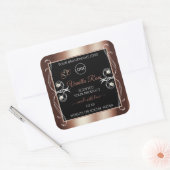 Luxury Black Rosegold Shimmery Product Labels Logo (Envelop)