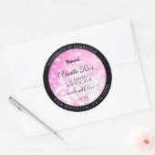Luxury Black Roze Glitter Product Packaging Labels (Envelop)