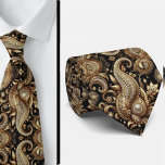 Luxury Black White Gold Paisley Diamond Neck Tie Stropdas<br><div class="desc">Refined Elegance in Gold, Black, & White Paisley Elevate your formal look with this Luxury Gold and Black with White Faux Diamond Paisley Relief Jacquard Neck Tie. Designed for weddings and distinguished occasions, this tie blends timeless sophistication with radiant contrast, making it a standout accessory for grooms, groomsmen, and stylish...</div>