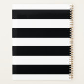 Luxury Black White Lingerie Boutique Logo Modern Planner (Achterkant)