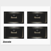 Luxury Black White Product Labels Gold Lijst Logo (Vel)