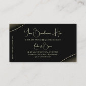 Luxury Black Whitegold Decor Diamonds en foto Visitekaartje (Achterkant)