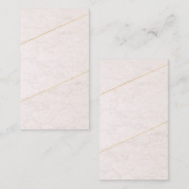 Luxury Blank Business Card – Ivory & Gold Visitekaartje