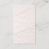 Luxury Blank Business Card – Ivory & Gold Visitekaartje (Voorkant)