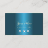 Luxury Blauwgroen Gold Beige Sparking Diamonds Sti Visitekaartje (Voorkant)