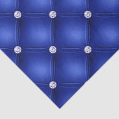 Luxury Blue Diamond Tufted Pattern Tissuepapier (Detail)