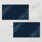 Luxury Blue en Gold Blank Visitekaartje (Voorkant / Achterkant)