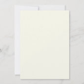 Luxury Blue Floral Wedding Invitations Kaart (Achterkant)