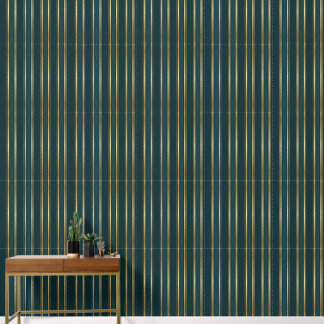 Luxury Blue Green Gold Stripe Wallpaper Pattern Behang