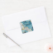 Luxury Blue Marble & Gold Foil Ingredients Label (Envelop)